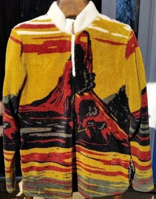 VSTR Jacket Fleece Colorful Mountains and Desert Motif LS (Men's Medium)