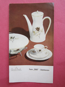 Vintage Rosenthal Schattenrose Porcelain Advertising Brochure