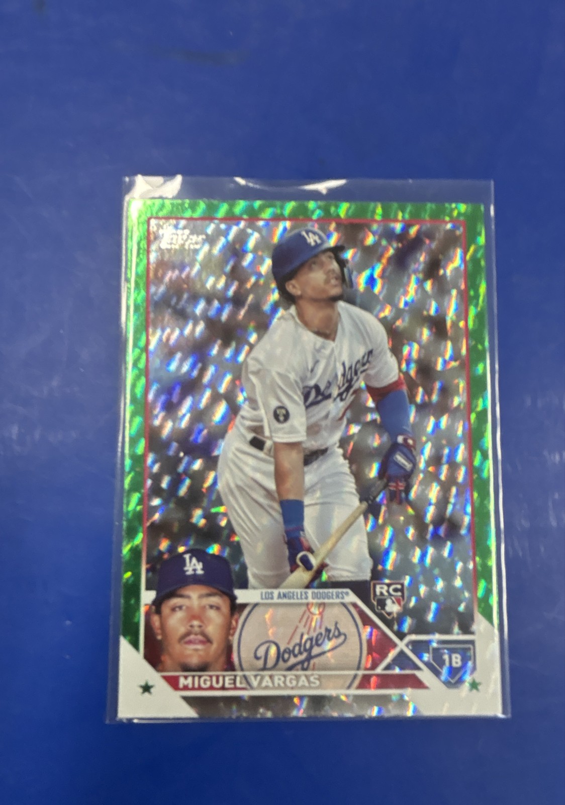 2023 Topps Series 1 - Miguel Vargas #163 Green Foil /499 (RC)