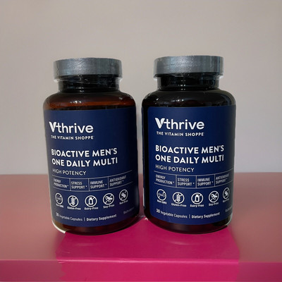 Vitamin Shoppe Vthrive  Bioactive Men s One-Daily Multi 30 Capsules 2-pk