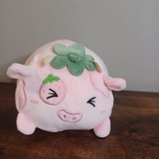 AIXINI Cute Strawberry Cow Plush Pillow 8 Cow Stuffed Animal, Soft