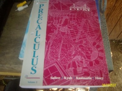 Pre-calculus with Trigonometry, 2nd Edition, Vol. 2 ...