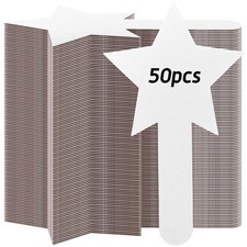 50 PCS Star Shape Dry Erase Answer Paddles Handheld Double Sided White Board