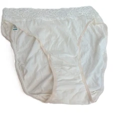 Vintage Myonne White Hi Leg Panties Bloomers Size 6 New