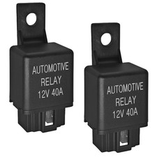 Fls821 Relay 12v 40a Pack Of 2 - Universal Spst 4-pin Heavy Duty Automotive Re