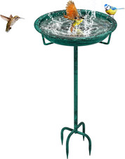 Metal Bath for Outside, 36.2" Height Birdbath Bowl Standing Feeders for Outdoo