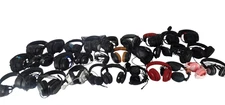Lot of 30 wired Different Brands Headphones - Free Shipping.
