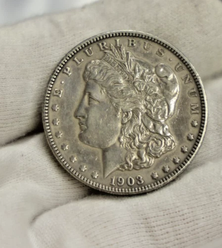 1903  US Morgan Silver Dollar $1 XF (Cleaned)