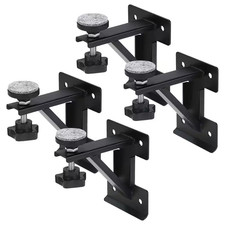 4.5 In. H X 4 In. W X 3 In. D Undermount Sink Brackets, Sink Repair Kit with Bla