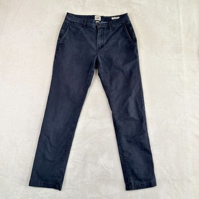 Flint And Tinder Herrenhose 29 X 30 Marineblau Chino Sportlich Spitz