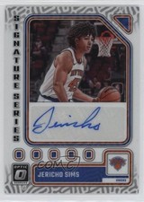2023-24 Panini Donruss Optic Signature Series Jericho Sims #SS-SMS Auto yl0