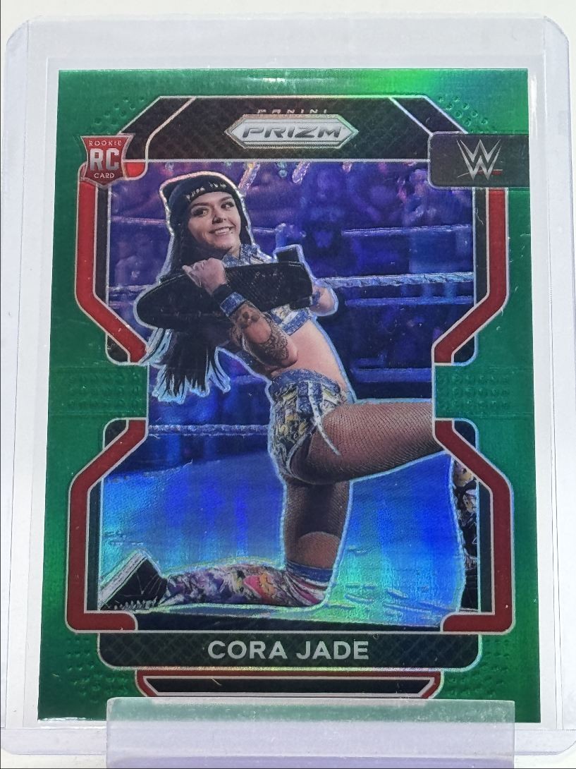 CORA JADE 2022 PANINI PRIZM WWE ROOKIE GREEN NXT 2.0 RC Q3622