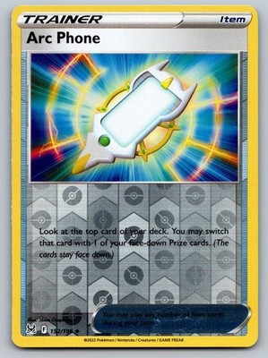 Arc Phone 152/196 Uncommon Lost Origin Pokemon Reverse Holo Lightly Played