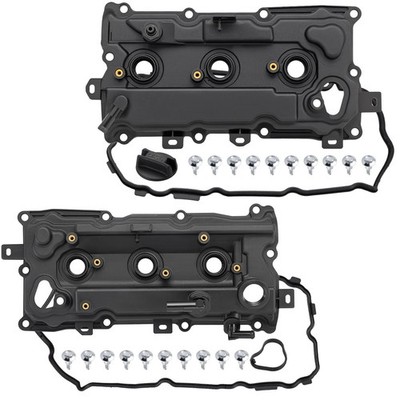 2PC Valve Cover w/ Gasket Fit For Nissan Quest 2011-2014 Murano 2009-2014 3.5L