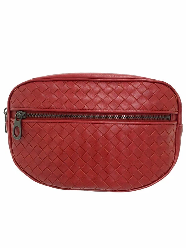 Bottega Veneta — Bottega Veneta Intrecciato 520452 Leather Black Shoulder Bag Women's #TB1239