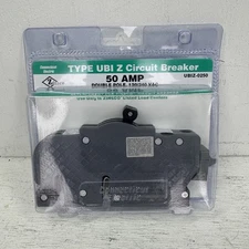 NEW Connecticut UBIZ-0250 50 Amp Double-Pole 120/240VAC Circuit Breaker Sealed