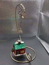 Vintage Dept 56 Glass House  Hanger Christmas Ornament