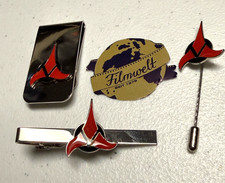 Star Trek Klingon Tieclip + Tiepin + Moneyclip Set Filmwelt Berlin 1997