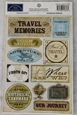 Karen Foster Design Cardstock Stickers Adventure Awaits #10897 Scrapbooking