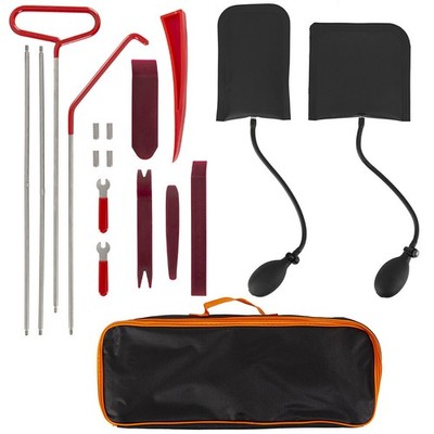 18Pcs Car Tool Kit Emergency Tools for Car Door Open-Fix-Removal Kit US SHIP