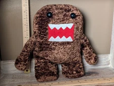 DOMO 10in Nanco Brown Fuzzy Plush Soft Stuffed Animal Toy 1998-2010