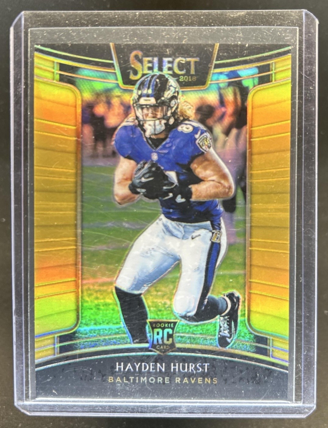Hayden Hurst Panini Select #68 Gold