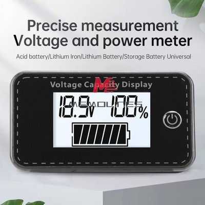 Digital LCD Voltmeter   Power Percentage Indicator for Lead Acid/Li-ion #pk