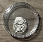 Black Hand Bullion Gorilla Goon 5 Gram .999 Silver Hand Poured Art Micro Bar