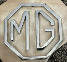 1968-1974 Mg Mgb Midget Octagon Grille Badge Emblem Oem Orig Excellent No Rust