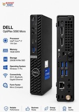 Dell Optiplex 5090Micro Desktop Intel Core i7-11700T 16GB Ram 256GB SSD W11P