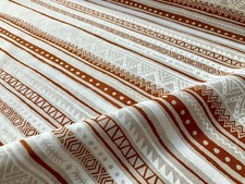 Maya Streifen Tribal Indianer Muster Mexikanisch Azteken Ethno Boho Stoff...