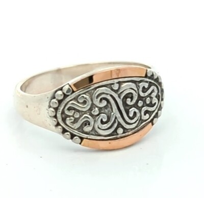 Video Samuel B Behnam 18K Gold 925 Sterling Silver Artisan Bypass Ring Designer