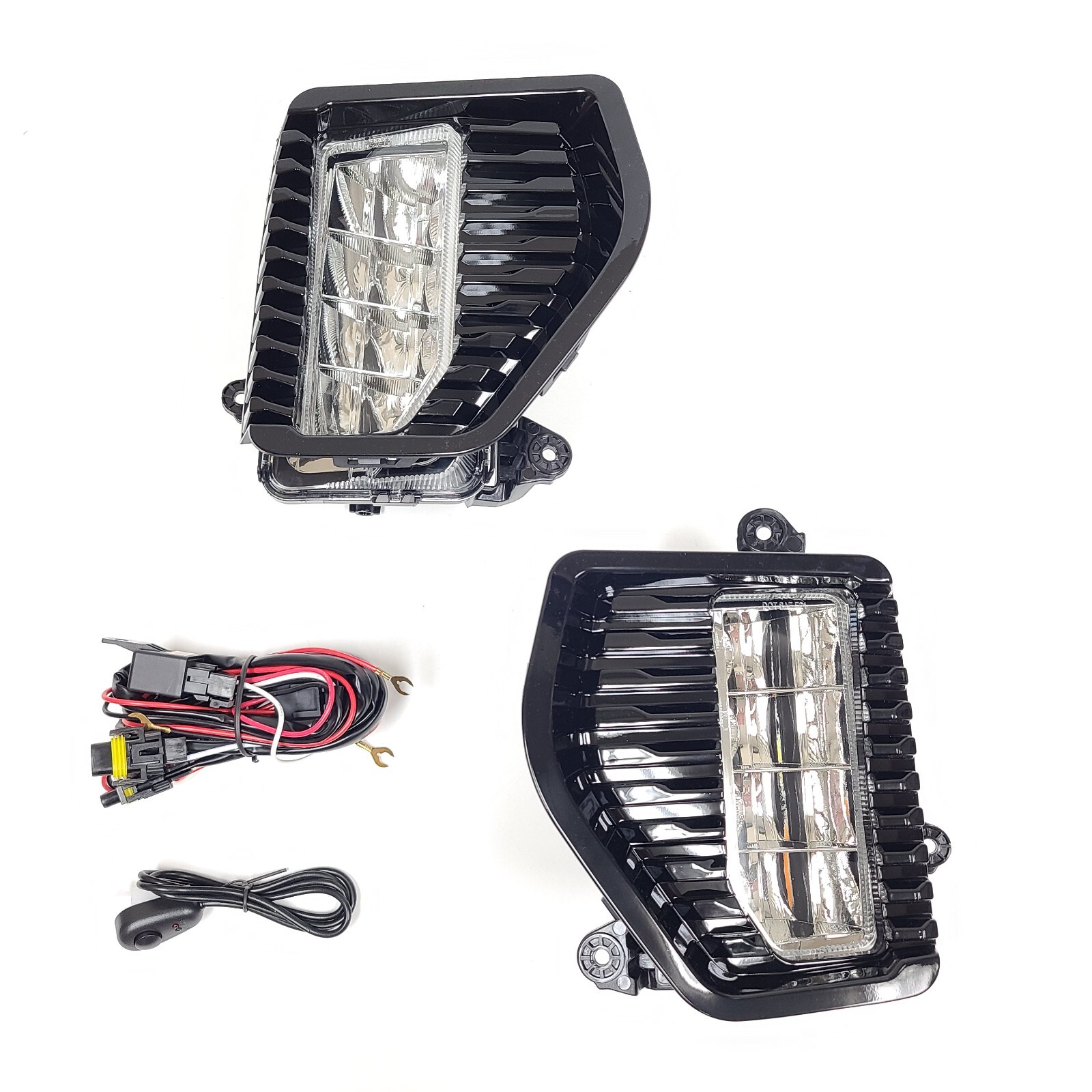 Fog Lights Fit 2019-2021 Sierra 1500 Base SLE Replacement Bezel Switch LED