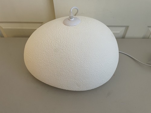 Japanese Wabi Sabi Ceiling Mount Pendant Light White Modern Minimal 15.7" - Picture 13 of 18