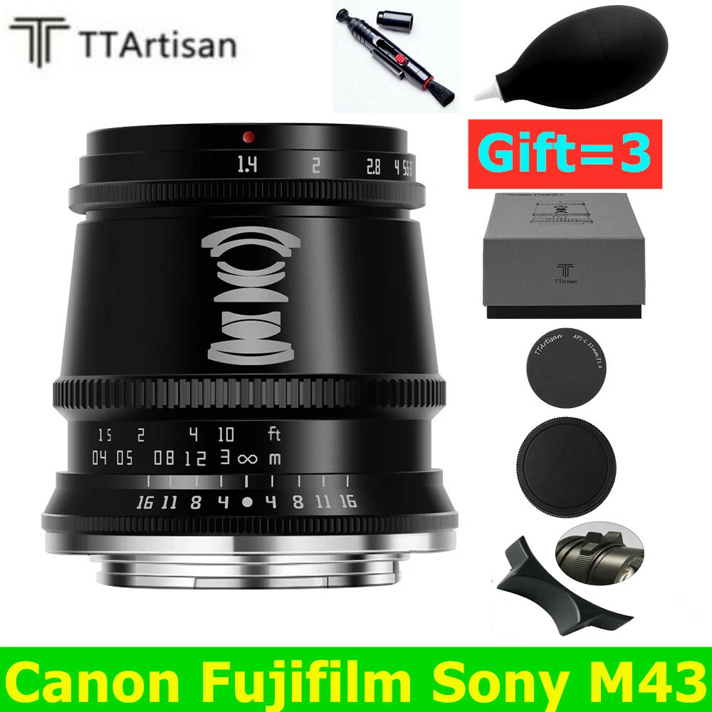TTArtisan 17mm F1.4 APS-C Wide Angle MF Lens For Canon Sony