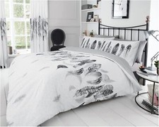 REVERSIBLE FLORAL DUVET Quilt Cover Bedding with Pillowcase Set Double King Size