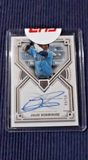 Julio Rodriguez 2022 Topps Definitive RC Auto Rookie Autograph 45/50 Hitting RAW