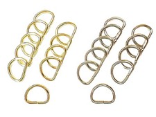 Metal D rings unwelded split curtain tieback dee loop buckle tie back hook ring