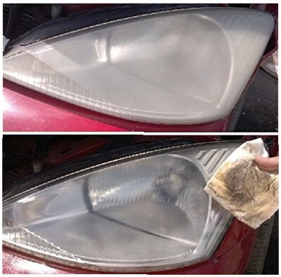 10 HEADLIGHT CLEANER RESTORATION & 10 BLACK TRIM RESTORATION WIPES (Do 10 Cars)