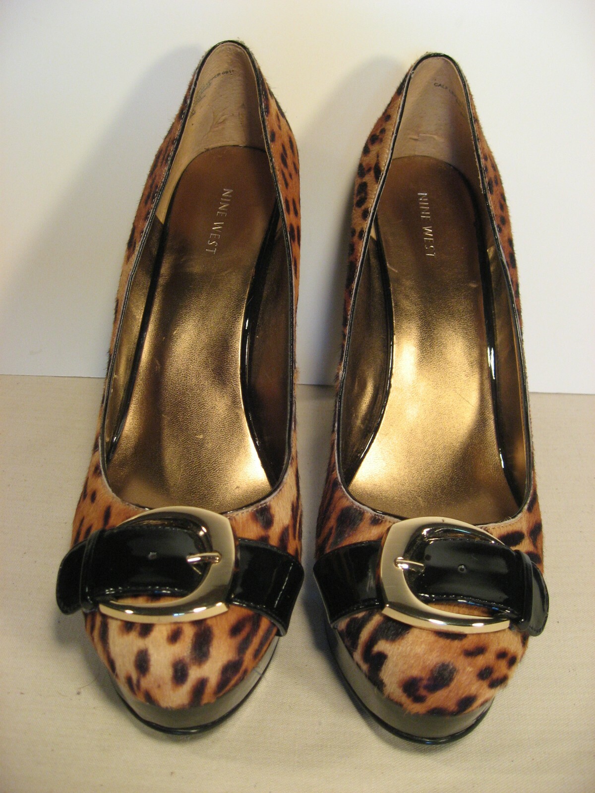 nine west leopard print shoes