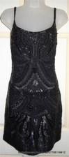 CLEAR OUT/SALE £350 AllSaints Eagle in Black  Sequin/Embellished Dress UK14 BNWT