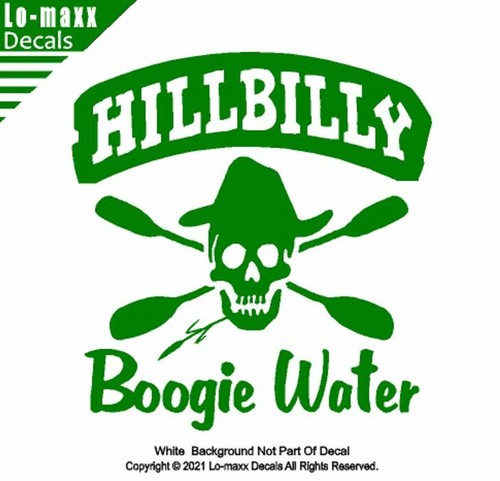 Hillbilly Boogie Water Whitewater Kayaking High Quality Die Cut Vinyl Decal Art - Picture 11 of 20