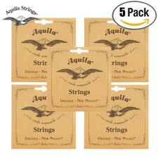 5-PACK AQUILA Ukulele Strings, Tenor 8-String, New-Nylgut T8, 19U Made In Italy
