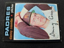 1971 Topps Baseball Card # 126 Danny Coombs - San Diego Padres (EX)