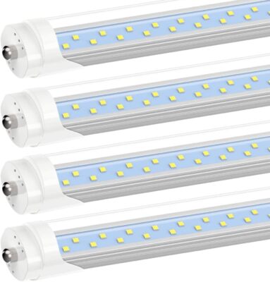 4~24 PCS 72W FA8 T8 T10 T12 8FT LED Shop Lights Single Pin LED Tube Light Bulbs