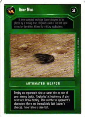 TIMER MINE Star Wars CCG Premiere Limited Collectible Card