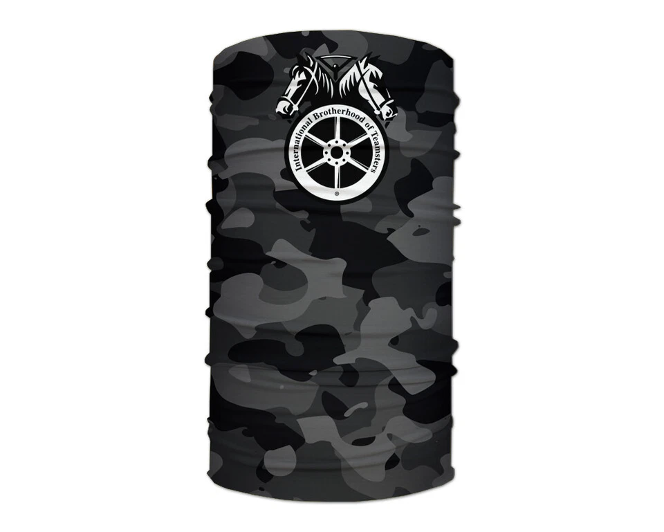 Washable Fabric Face Cover Neck Gaiter Dark Camo Teamsters Print EU Made - Image 2 of 4