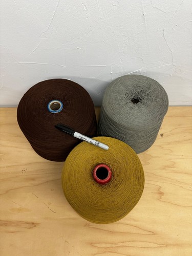 100% COTTON Yarn on Cone Lot 9 LBS. Machine KNITTING crochet weaving KNIT - Picture 8 of 8