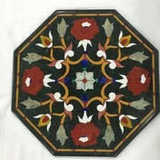 18 " Marmor Table Top Semi Precious Steine Inlay Pietra Dura Handmade Arbeit