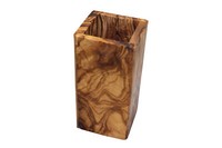 D.O.M. Utensilienbecher Eckig Aus Olivenholz 16 Cm Holz